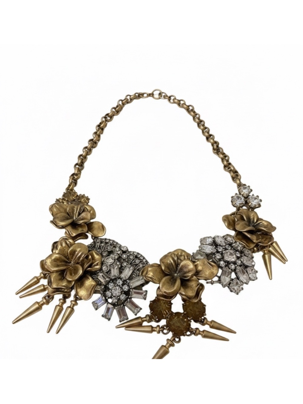 Stella and Dot Georgie Floral and Crystal Necklace - Women's Jewelry